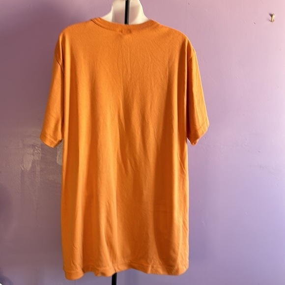 Roaman’s Women’s Short Sleeve Pocket Tee Orange Cotton Blend Size L - Picture 2 of 4